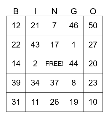 HAPPY BIRTHDAY CAROLINE! Bingo Card