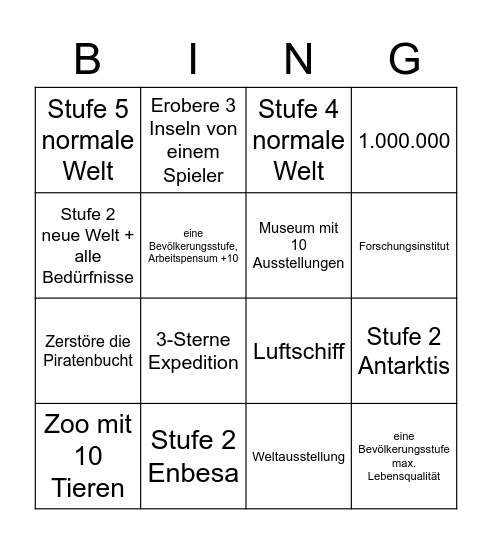 Anno18001 Bingo Card