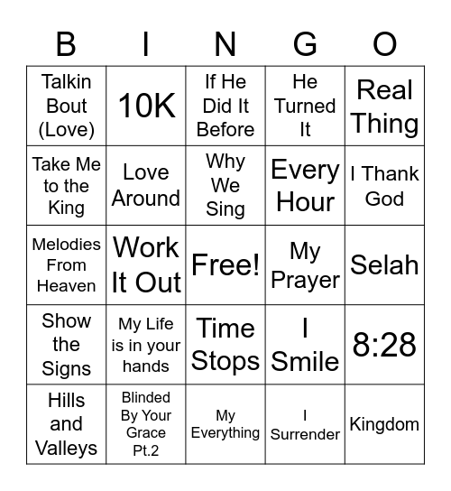 DJ Bingo (Gosepl) Bingo Card