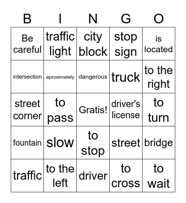 ¿Cómo se va...? Bingo Card