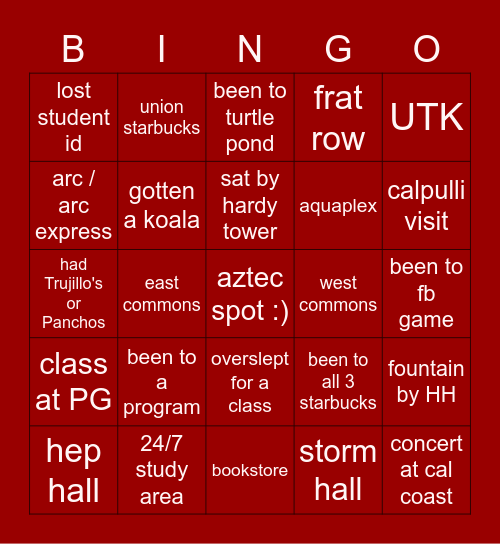 SDSU BINGO Card sdsu-bingo-card