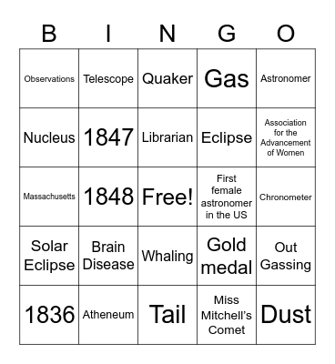 MITCHELL LISTENING Bingo Card