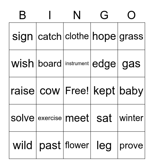 อิอิ Bingo Card
