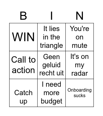 CITO bullshit Bingo Card