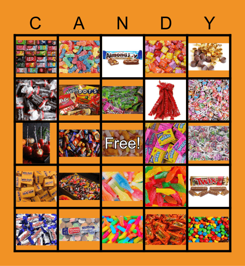 CANDY Bingo Card