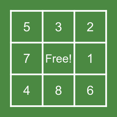 EDGE X-Night 2022 Bingo Card