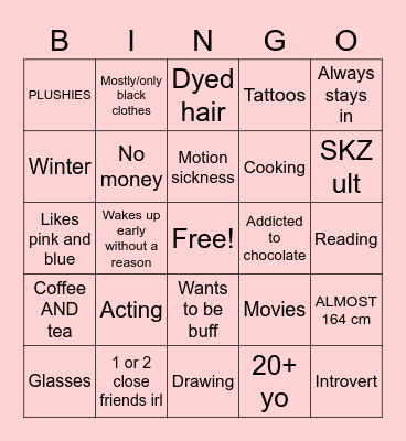 THE LIL MOON Bingo Card