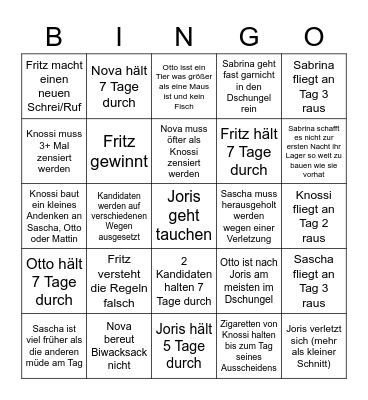 7 vs. Wild Mario Bingo Card