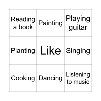 Bingo! Bingo Card