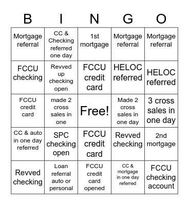 Customer Service Bingo Card