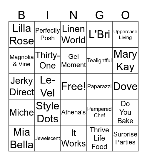 Twisted Bingo Card