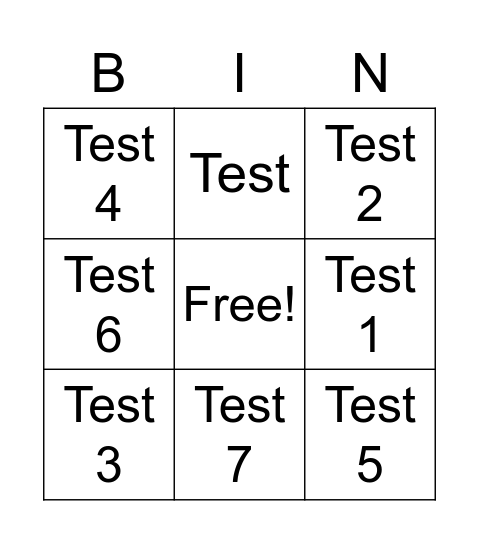 Baby Bingo Card