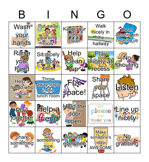 Kindness Bingo Card