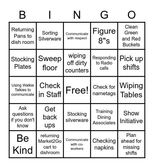 Lead Bingo Card