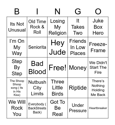 Shawns BINGO Card
