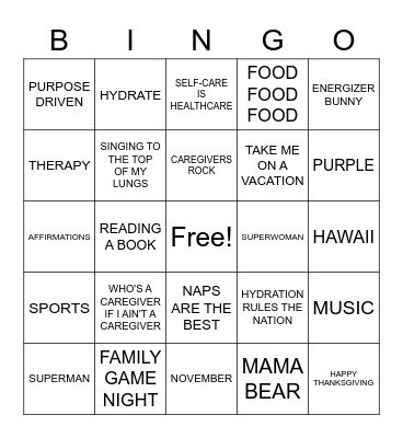 BINGO IS BINGOING Bingo Card