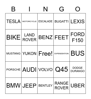 HOW I AM RIDING Bingo Card
