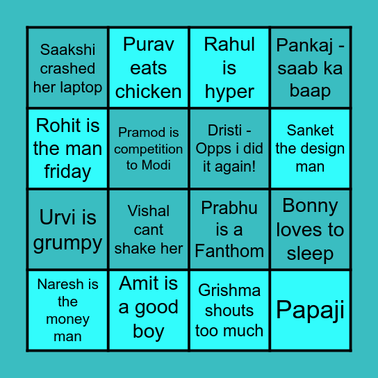 TOTALENERGIES Bingo Card