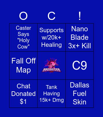 Resurgence Bingo Card