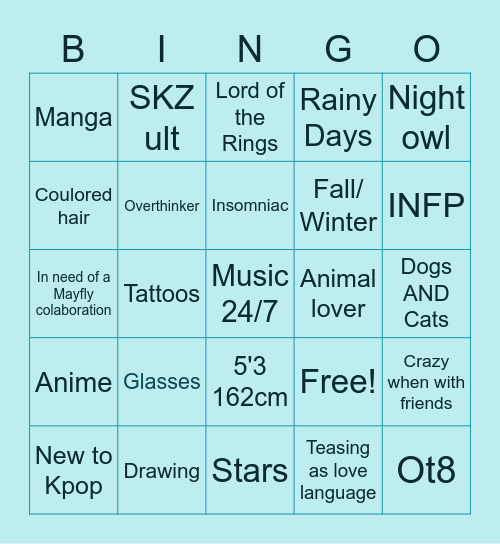 Raven Bingo Card