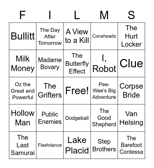 Movies_11052022 Bingo Card