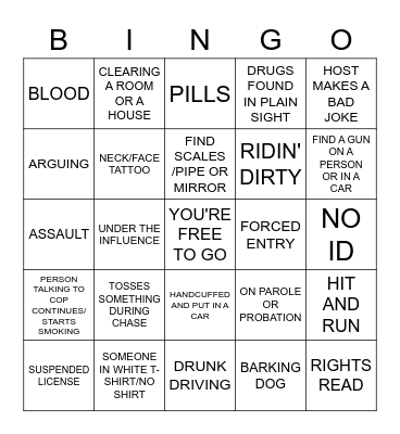 OP LIVE Bingo Card
