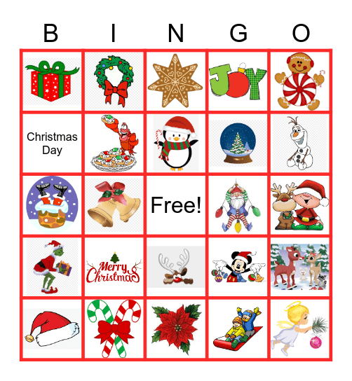 Cost and Manufacturing Christmas Bingo Card