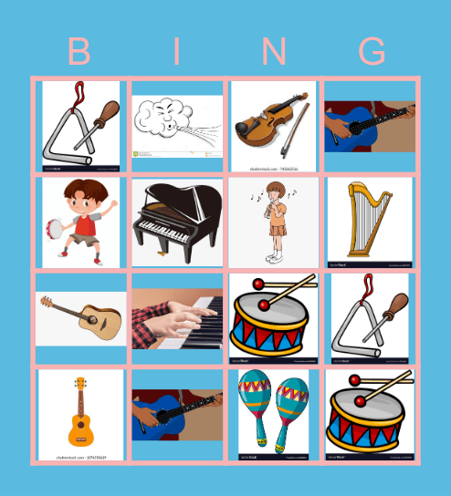MUSIC BINGO Card