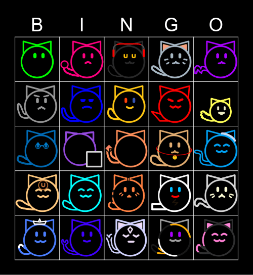Bingo but it's CaL Bingo Card