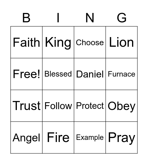 Primary Bingo Card