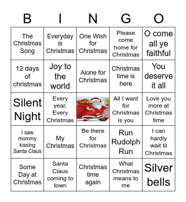CHRISTMAS BINGO Card