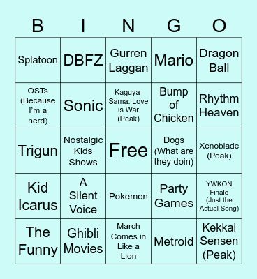 The Funny Bingo Card