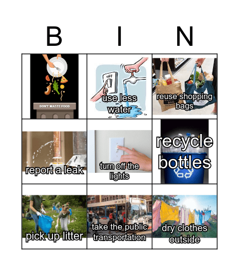 Teen 2 Teen 4 Unit  8 Bingo Card