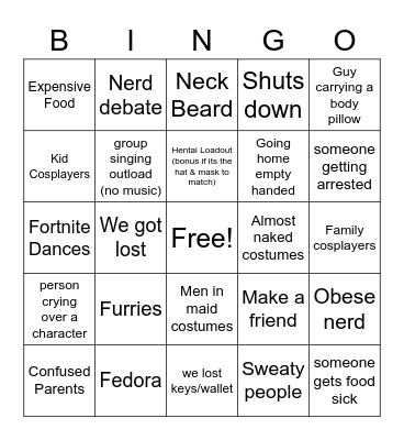 ❤️🌟Tokyo Night Festival🌟❤️ Bingo Card