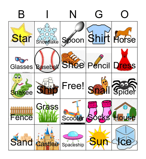 /S/ Bingo Card