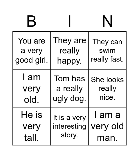 What & How !!! Bingo Card