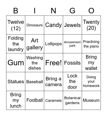 C3 lesson 6 book D Bingo Card