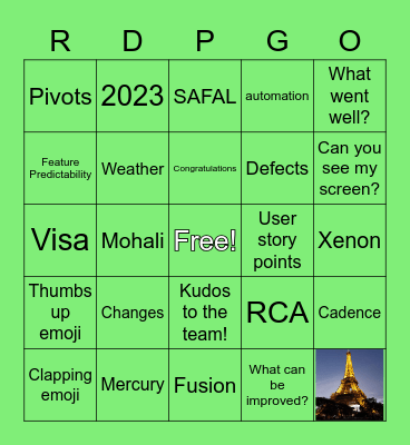 RDPGO PI5 I&A Bingo Card