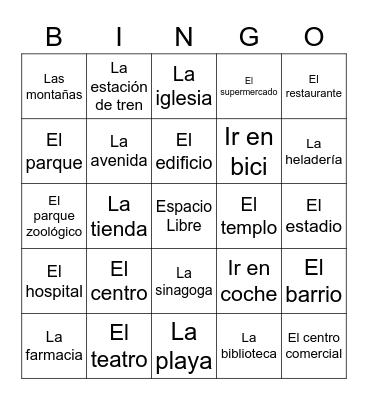 BINGO LA COMUNIDAD 1 & 2 Bingo Card