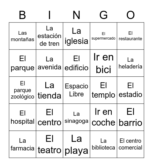 BINGO LA COMUNIDAD 1 & 2 Bingo Card