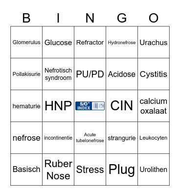nefrologie pathologie Bingo Card