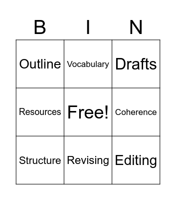 Bingo Time Bingo Card