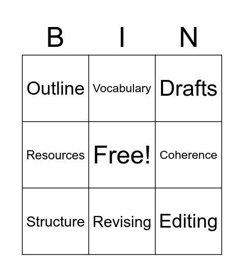 Bingo Time Bingo Card