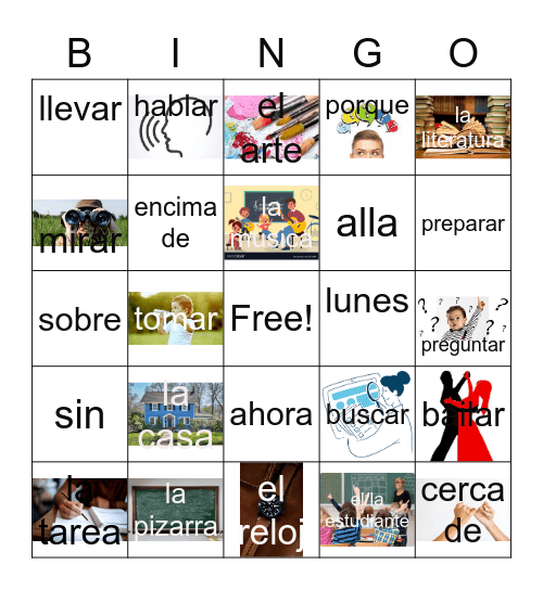 Senderos Leccion 2 Bingo Card