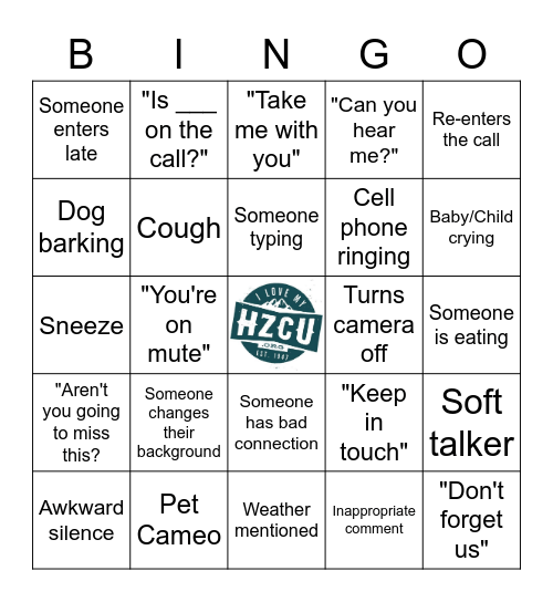 Maria's  Virtual Farewell Party Bingo Card