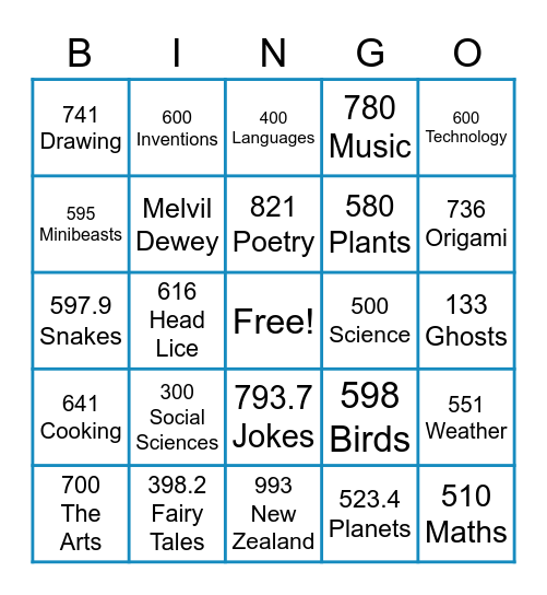 Non-fiction Bingo Card