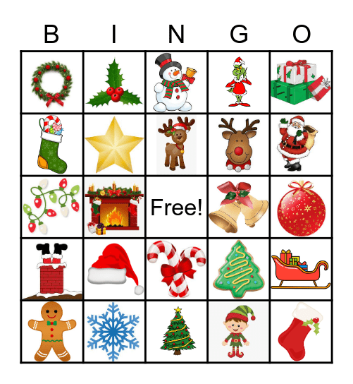 Christmas Bingo Card