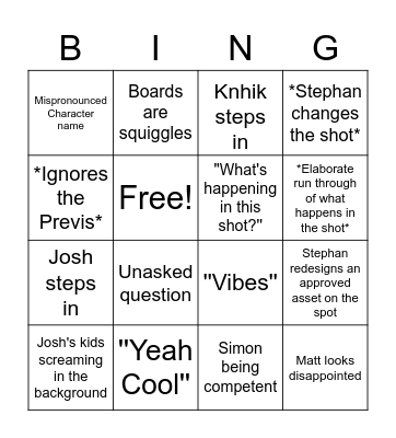 Launch Call Bingo Card