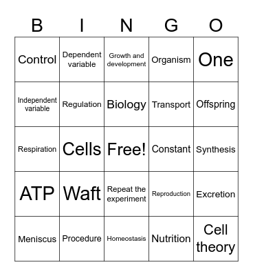 Quarterly #1 Bingo Card