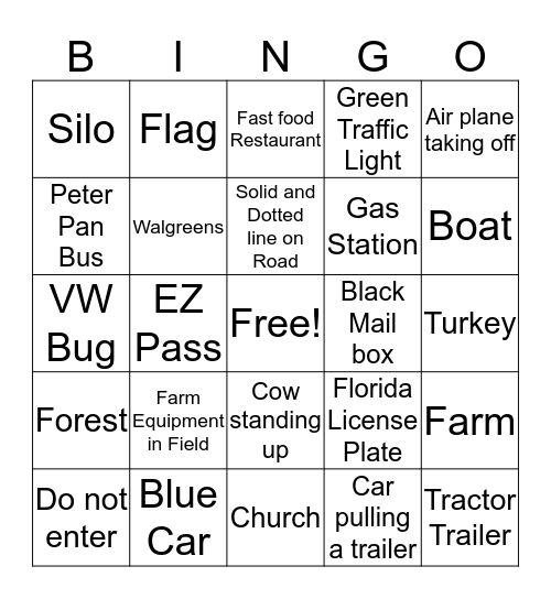 Delaware Bingo B Bingo Card